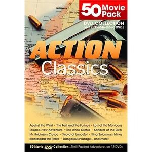 Action Classics 50 Movie Pack 12 Double‎ sided DVDs - Brand New